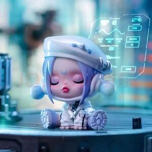 Authentic Pop Mart Skullpanda City of Night series- The meditator figure